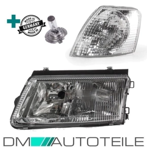 Set VW Passat 3B Headlight Left 97-00  H7/H4 +Indicator +...