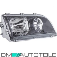 Set Volvo V40 S40 right headlight black Facelift 00-04 H7/H7