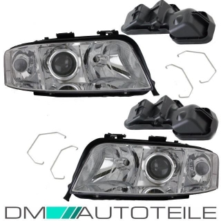 Set Audi A6 4B C5 Facelift headlights left right 01-05 H7/H7 clear glass Saloon Avant