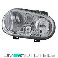Set VW Golf 4 IV clear glass chrome righ gallery