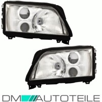 Set Audi A6 C4 headlights clear glass ch gallery