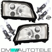 Set Audi A6 C4 headlights clear glass ch gallery