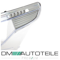 Set Saloon/Estate Front Headlight glass Cover + LED indicato