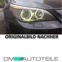 Set Headlight glass Cover Headlamp Lens fits on BMW E60 E61 