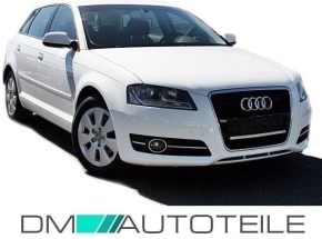 Set Audi A3 8P 8PA headlights right clear glass Facelift 08-12 H7/H7 + Daytime running lights