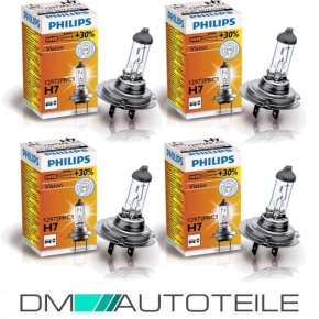 Set VW Passat 3BG headlights OEM 00-05 for electric headlamp beam height control H7/H7 & 4x Philips bulbs complete