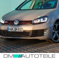 Set VW Golf 6 VI headlights Golf 7 R-look GTI 3U LED black +
