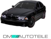 Set BMW E39 Angel Eyes headlights black H7/H7 95-00 Facelift