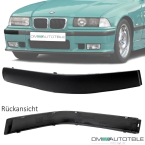 Stoßstangenleisten / Stoßleisten SET 4 teilig vorne für BMW E36 auch für M-Paket / M3 in Schwarz