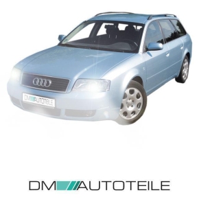 Set Audi A6 4B C5 Facelift Scheinwerfer rechts links 01-05 H7/H7 Klarglas + Birnen Komplett SET