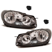 Set VW Golf 6 VI clear glass head lights gallery