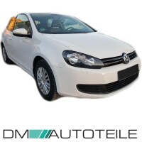 Set VW Golf 6 VI clear glass head lights 08-12 H7/H15 black 