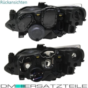 SET Seat Ibiza 6J Scheinwerfer Links+Rechts Klarglas Chrom Schwarz 12-15 H7/H7