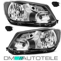 Set VW Caddy Touran headlights black lef gallery