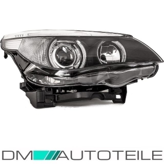 BMW E60 E61 Bi-Xenon headlight right D1S/H7  05-07 without bending lights