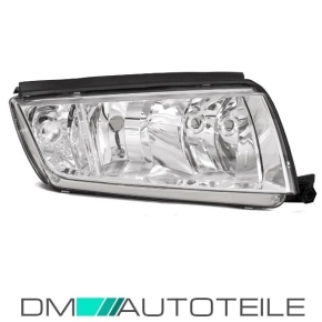 Skoda Fabia headlight right H7/H3 99-07 chrome