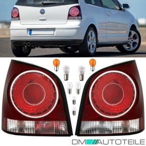 Set VW Polo 9N3 rear lights left right 05-09 red incl. Bulbs