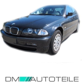 H7/H7 Scheinwerfer Rechts 98-01 Schwarz Klar+MOTOR passt für BMW E46 LimoTouring