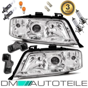 Audi A6 4B C5 Headlights Set RH+LH Clear Glas 97-01 Xenon...