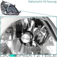 Set Toyota Yaris P1F Headlights RH+LH 03-05 H4 for Valeo Sys