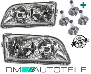 Set Volvo V40 S40 headlights left & right 00-04 Facelift H7/H7 + 4x H7 bulbs