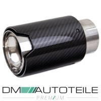 Stück Sport-Performance Auspuffblende Endrohr Carbon Gl