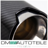 Stück Sport-Performance Auspuffblende Endrohr Carbon Gl
