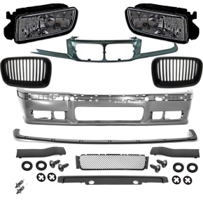 Sport Front Bumper central Grillee carrier + Grille + fog...