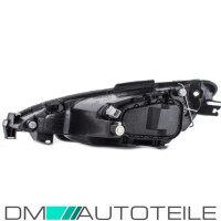 Set Peugeot 206 headlights clearglass chrome 98-07 H7/H7 wit