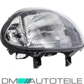 Renault Clio II 2 headlight right clear glass black 98-01...