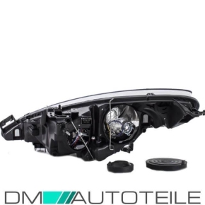 Renault Clio II 2 Scheinwerfer rechts Klarglas Schwarz H4 Bj 98-01 ohne Motor