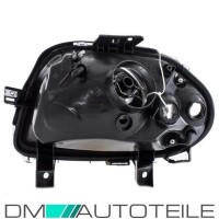 Renault Clio II 2 headlight right clear glass black 98-01 no
