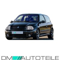 Renault Clio II 2 headlight right clear glass black 98-01 no