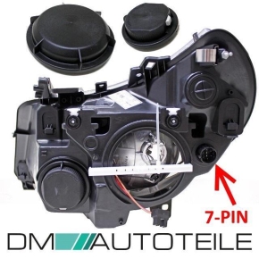 Fiat Ducato Boxer Jumper Headlights right 10-14 H7/H1 8-pin