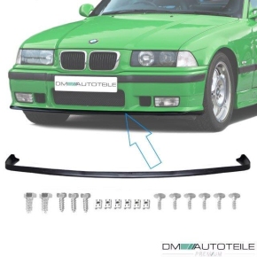 Sport-Evo GT Frontspoiler / Frontlippe für BMW E36 mit M-Paket / M3 mit Zubehör in Schwarz Matt und ABE