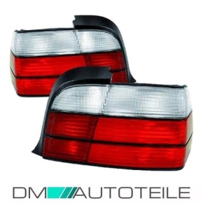 Rear Lights Set Red White M3 Design fits on BMW E36 Coupe Convertible Year 91-99