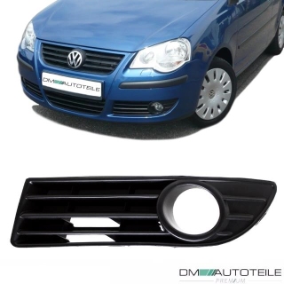 VW Polo 9N3 Left Lower Part Grille Cover for Fog Lights Models 05-09