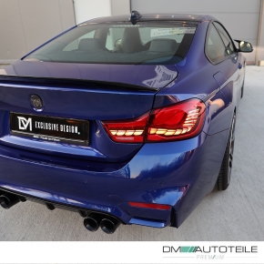 OLED Rückleuchten SET Dynamisch für BMW 4er F32 / F33 / F36 / F82 / F83 in Klarglas Rot