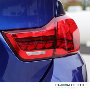 OLED Rückleuchten SET Dynamisch für BMW 4er F32 / F33 / F36 / F82 / F83 in Klarglas Rot