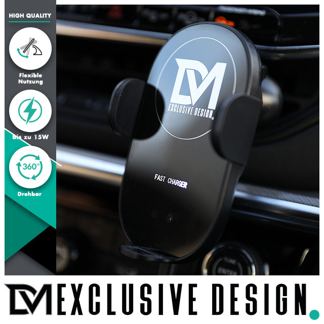 DM Exclusive Design 15W Wireless Charger Auto Handyhalterung Mit induktiver  Ladefunktion Automatischer Betrieb Qi Ladestation Auto