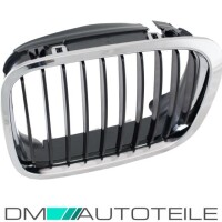 Set Kühlergrill Schwarz Chrom passend für BMW E46 