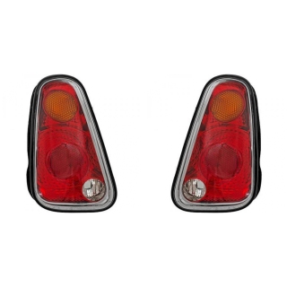 Heckleuchten Rückleuchten Depo TYC SET rot weiss passt für Mini R55 R56 Facelift 2006-2015
