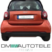 Smart Fortwo 453 2014 Spoiler rear Bumper black ribbed for 3