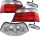 Rear Lights Indicators Sedan Red White Clear Facelift Set...