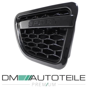 Range Rover Sport L320 Kotflügelgitter Grill rechts/links schwarz glänzend Bj 05-10