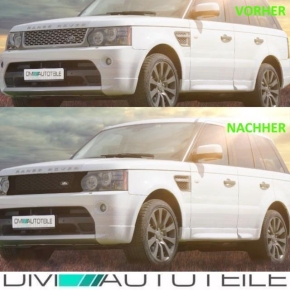 Range Rover L320 Vent trim left / right black chrome 10-13