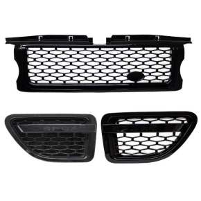 Set Range Rover Sport L320 Front Grille + vent trim black...