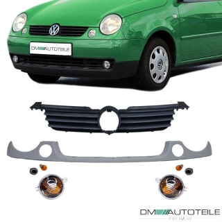 Set VW Lupo 6X1 6E 98-05 Front Grille + Cover + Indicator w/o Lupo 3L / GTI