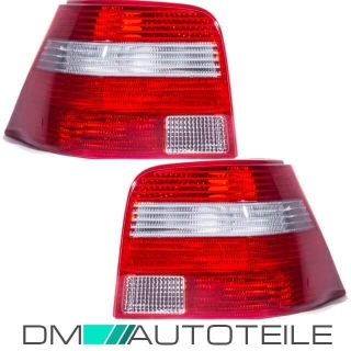 Rückleuchte SET Rot Weiß Facelift Optik Limo Heckleuchte für VW Golf 4 97-04