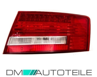 Audi A6 4F Saloon LED right rear lights red/white 04-08 OEM design